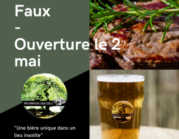 Brasserie des Faux : Réouverture le 2 mai 2022 !